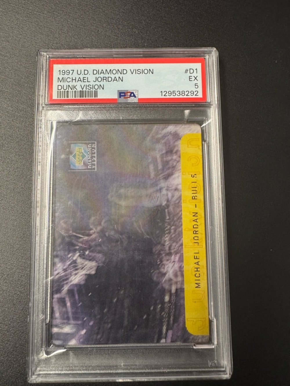 1997 U.D. Diamond Vision Michael Jordan PSA 5 Rare- Pop 2